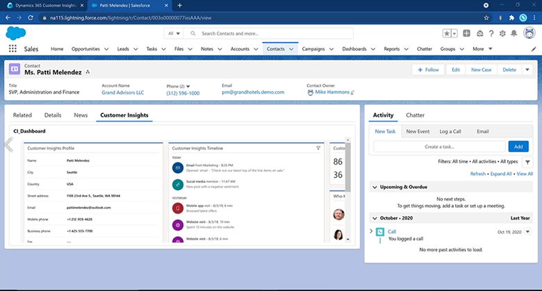 Video: Create Unified Advisor and Client Profiles Using Microsoft Dynamics 365 Customer Insights and Salesforce - 09