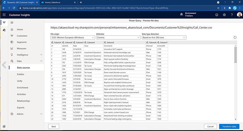 Video: Create Unified Advisor and Client Profiles Using Microsoft Dynamics 365 Customer Insights and Salesforce - 02