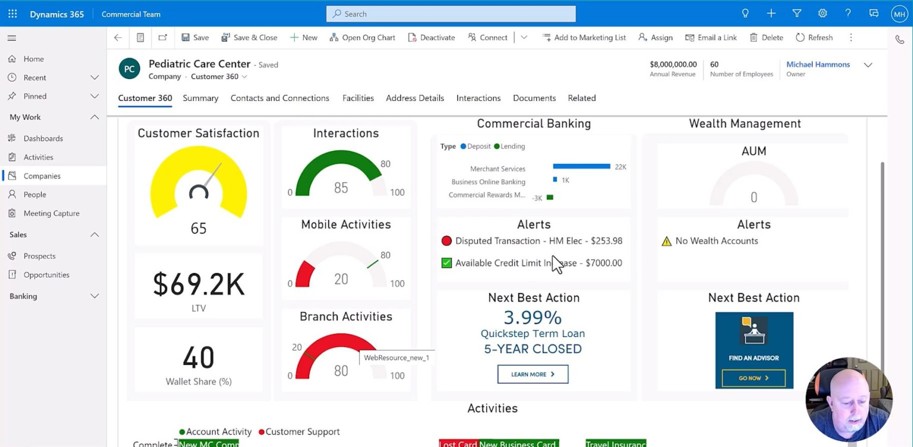 Video: Commercial relationship managers meet targets and goals with Actionable Insights - 10