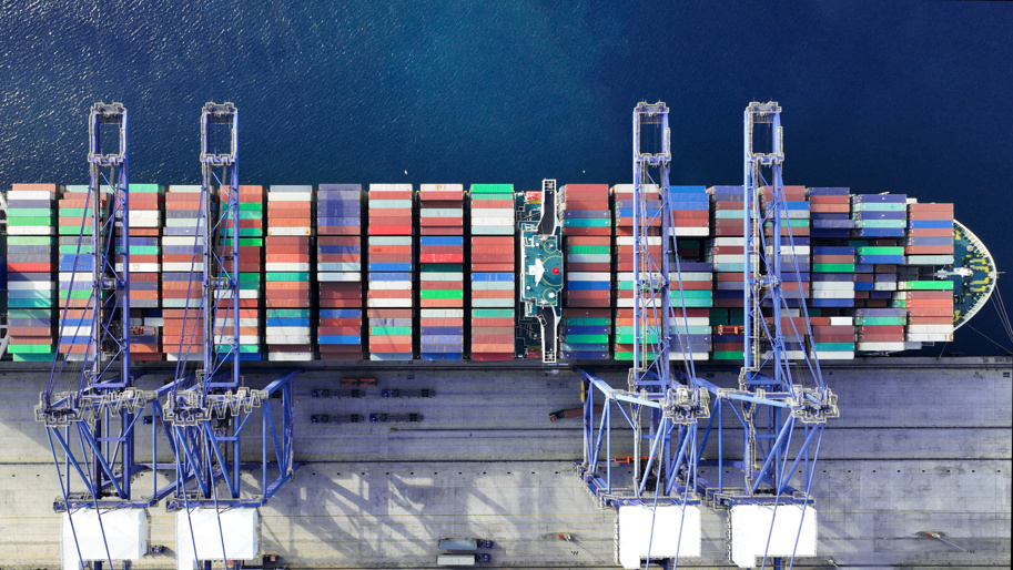 cargo ship with shipping containers supplier