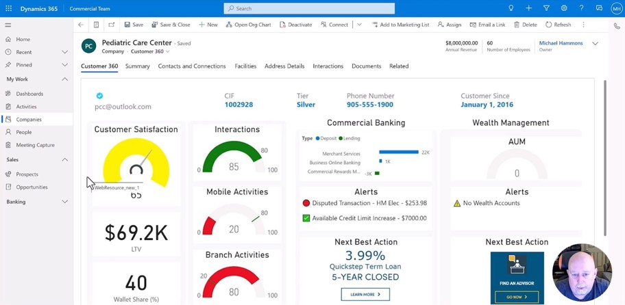 Video: Commercial relationship managers meet targets and goals with Actionable Insights - 09