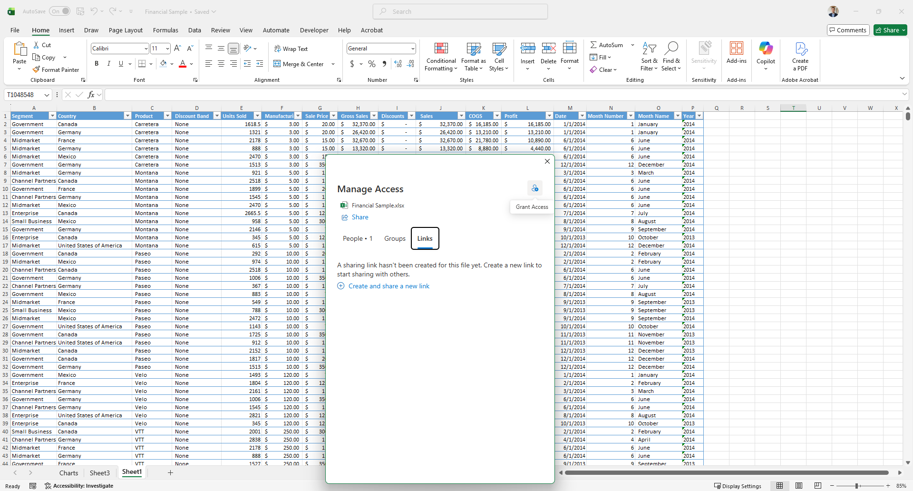 manage access in excel