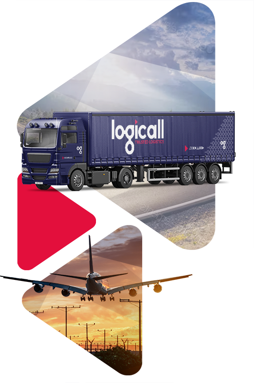 logicall distribution truck plane