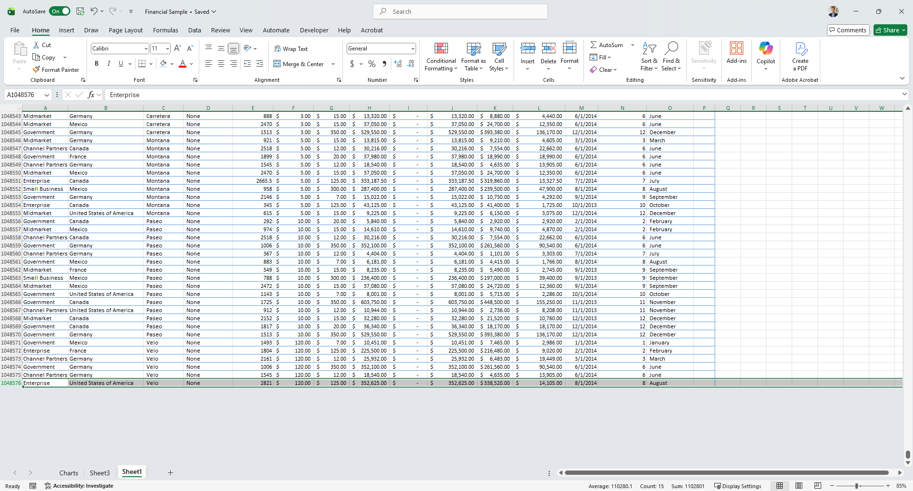 excel row limit of 1048576